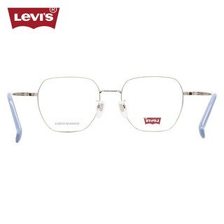 李维斯（Levi's）眼镜框男款近视眼镜架LV7145/010+蔡司泽锐1.74防蓝光PLUS镜片 010银色