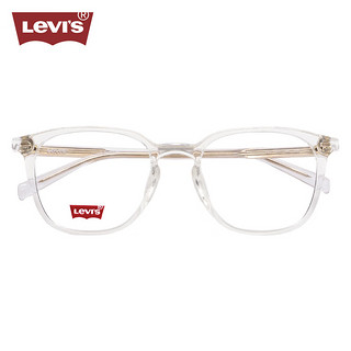 李维斯（Levi's）眼镜框男方框近视眼镜架LV7140/900+依视路钻晶膜岩1.67镜片 900透明色