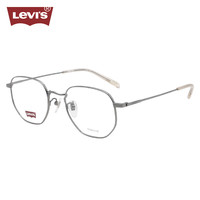 李维斯(Levi's)男款近视眼镜框架LV7123/CN 6LB+蔡司泽锐1.60防蓝光PLUS镜片 6LB枪色