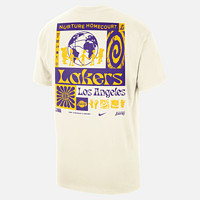 NIKE 耐克 官方洛杉矶湖人队NBA男子T恤夏季新款宽松纯棉休闲FV9274