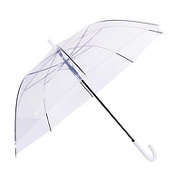 首力家居 首力透明雨伞长柄 自动折叠高级