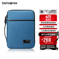新秀丽（Samsonite）手提电脑包13.3英寸男女商务公文包 苹果笔记本ipad内胆包36B蓝色 蓝色-手提包