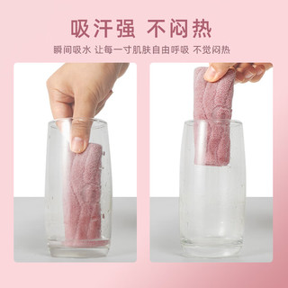 耐力克斯运动护腕男女薄款手腕擦汗巾夏季羽毛球篮球跑步吸汗束汗腕带 粉白渐变【运动防护 透气吸汗】 均码两只装【男女通用】