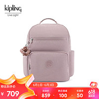 kipling 凯普林 男女款2024春季大容量书包旅行包双肩背包SO BABY SO BABY-复古粉