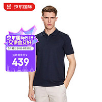 卡尔文·克莱恩 Calvin Klein CK男士Polo衫短袖 商务休闲K10K111657 CHW海军蓝 L