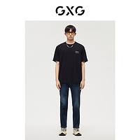 GXG 男装 极简系列宽松锥型牛仔裤 2022年冬季