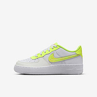 NIKE 耐克 女鞋AIR FORCE 1大童白黄空军一号运动休闲鞋DV1680-100