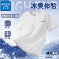 真维斯短袖T恤男夏季2024新款潮牌冰丝网眼透气男士宽松休闲半袖上衣GW