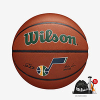 Wilson 威尔胜 官方NBA球队队徽爵士室内外通用PU篮球