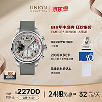 UNION GLASHÜTTE 格拉苏蒂宇联 宇联（UNION GLASHUTTE SA）格拉苏蒂德国贝利士机械男士熊猫盘计时码表D009.427.17.082.00