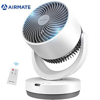 AIRMATE 艾美特 电风扇台式空气循环扇家用小型桌面办公室涡轮对流迷你风扇 遥控款