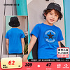 CONVERSE 匡威 CV2022015GS 男童短袖T恤 圆标 纯蓝色 140cm/(S)