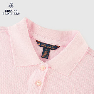 布克兄弟（BrooksBrothers）女童24春夏简约棉质短袖针织Polo衫 6020-粉色 7