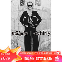 ochirly 欧时力 &Blythe小布系列小香风直筒长裤24春阔腿法式 黑色 XL