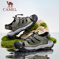骆驼（CAMEL）2024夏季户外休闲凉鞋透气软弹舒适免系男鞋 G14M344617 黑色 43
