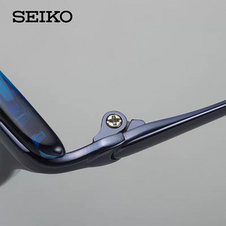 精工(SEIKO)系列眼镜框新乐学优选青少年儿童近视眼镜架 KK0030C WK 48mm WK白明超板/黑色