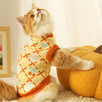 猫咪毛衣秋冬保暖加厚衣服暹罗猫冬装宠物防飞毛小猫冬季防风棉衣