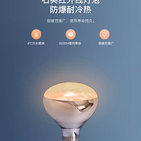 雷士照明 家用灯暖浴霸超亮节能耐用led灯泡E27螺口光源取暖球泡