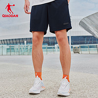 QIAODAN 喬丹 運動短褲男士2024夏季跑步速干透氣吸濕排汗健身針織五分褲男