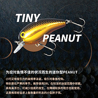 DAIWA达瓦小花生豆TINY PEANUT路亚假饵摇滚小胖子鲈鱼饵硬饵