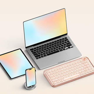 MIKIT 彩虹80 82键 三模机械键盘 星落紫 云梦轴 RGB