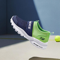 SKECHERS 斯凯奇 男中大童|夏季网面透气一脚蹬运动鞋跑步鞋