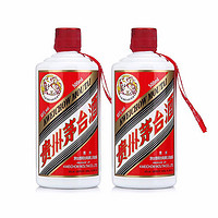 MOUTAI 茅台 飞天茅台 酱香型白酒 53度 500ml*2瓶 双瓶装（年份随机）