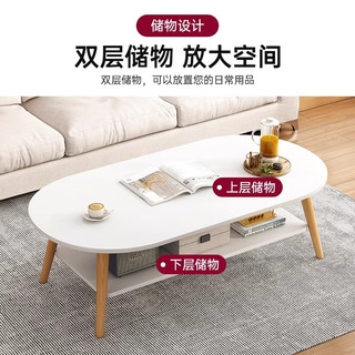 爱家猫 LOVEHOODCAT茶几小户型家用小桌子卧室出租屋阳台边桌简易现代茶桌小茶几边几 【新配色】布朗石纹色+黑腿100CM