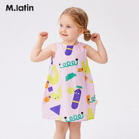 88VIP：M.Latin 马拉丁 童装儿童连衣裙24夏装新款女童小童趣味印花廓形背心连衣裙