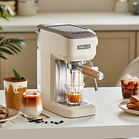 88VIP：Bear 小熊 意式咖啡机 小型家用蒸汽打奶泡一体机小白半自动咖啡壶