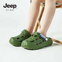 Jeep 吉普 机甲男鞋洞洞鞋 军绿色 单层 军绿 内长20cm