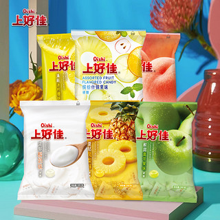 Oishi 上好佳 多口味水果硬糖零食小吃任选100g/袋