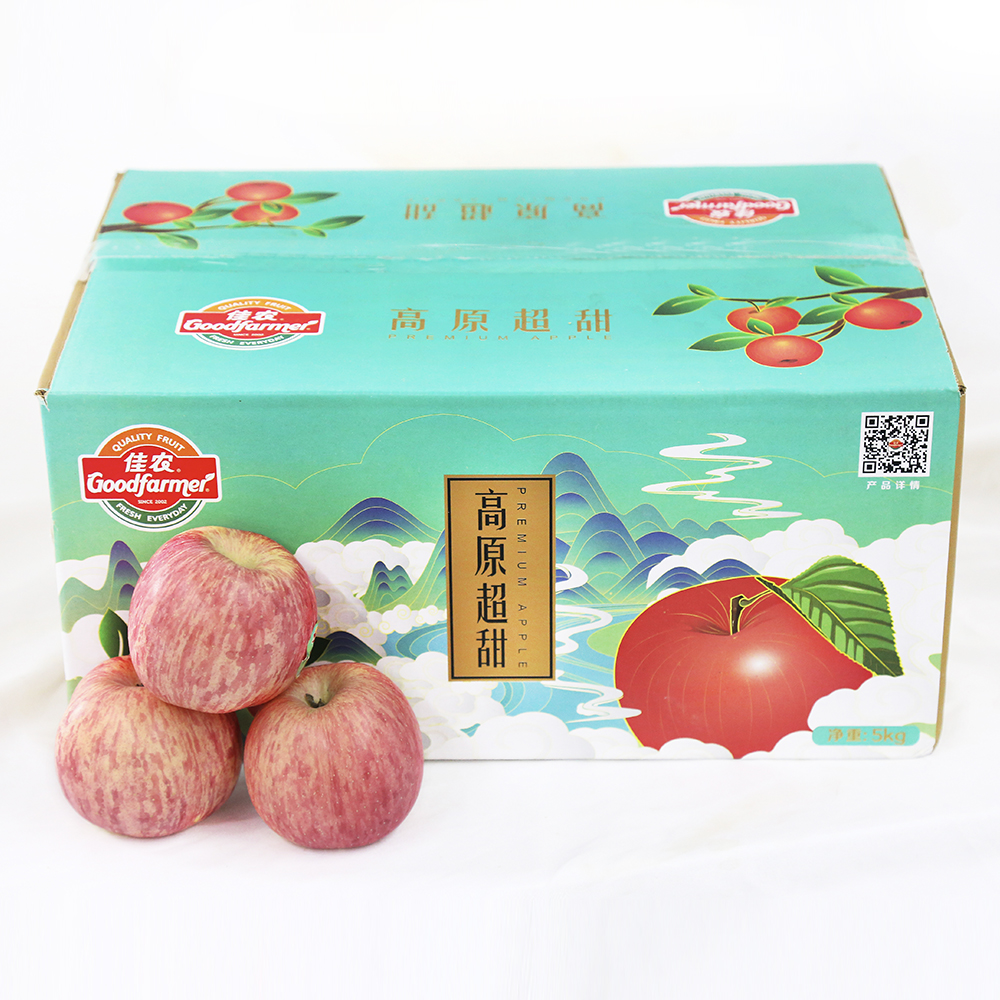 陕西洛川苹果5kg单果160起 1件装