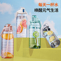 帮你省1元、88VIP：cille 希乐 大容量吸管杯 红色1500ML（赠杯刷+贴纸）