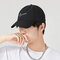 88VIP：NIKE 耐克 新款黑色男女帽运动帽训练帽休闲棒球帽鸭舌帽FB5369-010