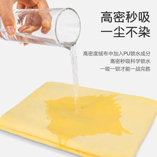 Astree鹿皮擦车巾麂皮布大号洗车毛巾搽玻璃抹布强吸水加厚无痕擦拭布鸡皮布 真鹿皮巾60*90不规则