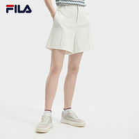 FILA 斐乐 官方女士针织五分裤2024夏季新款时尚休闲简约基础短裤