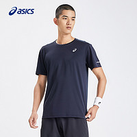 ASICS 亚瑟士 男子舒适运动T恤反光透气套头圆领时尚跑步短袖T恤