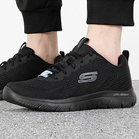 88VIP：SKECHERS 斯凯奇 男鞋轻便健步鞋透气跑步鞋慢跑运动休闲鞋232395-BBK