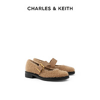 CHARLES & KEITH CHARLES&KEITH春夏女鞋SL1-71720101女士绒面宽绊带玛丽珍鞋女鞋