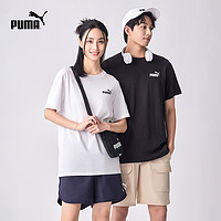 PUMA 彪马 官方新款男女休闲纯棉圆领短袖T恤 ESS LOGO TEE 683484