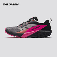 萨洛蒙（Salomon）男款 户外运动休闲舒适透气稳定支撑抓地越野跑步鞋 SENSE RIDE 5 灰褐色 473854 7.5 (41 1/3)