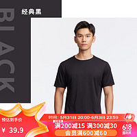 DECATHLON 迪卡侬 男式速干t恤MSJT 经典黑8325693