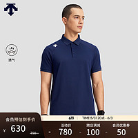 DESCENTE 迪桑特 综训训练系列运动健身男士短袖POLO衫夏季新品 NV-NAVY XL (180/100A)