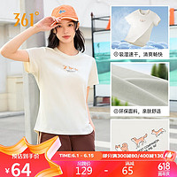 361° T恤短袖春夏季女透气宽松运动休闲服 662429101-1