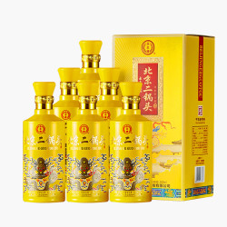 yongfeng永丰牌北京二锅头小黄龙清香型白酒42度500ml6瓶整箱装