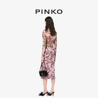 【直降】PINKO 2024春夏长袖印花连衣裙103023A1O5