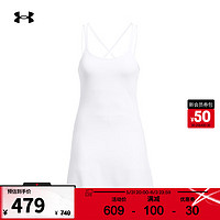 安德玛 UNDERARMOUR）春夏Meridian女子训练运动连衣裙1383666 白色100 L