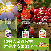 小皮 黑莓椰子草莓香蕉苹果泥宝宝辅食无添加糖 100g