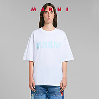 MARNI 2024春夏新品女士字母LOGO圆领短袖T恤衫